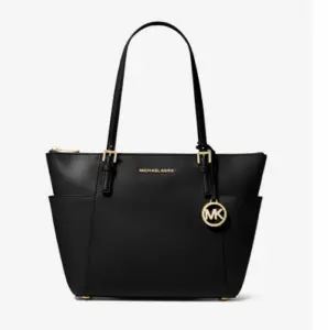 Michael Kors Jet Set Large Saffiano Leather Top-Zip Tote Bag