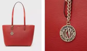 Czerwona torba DKNY Shopper